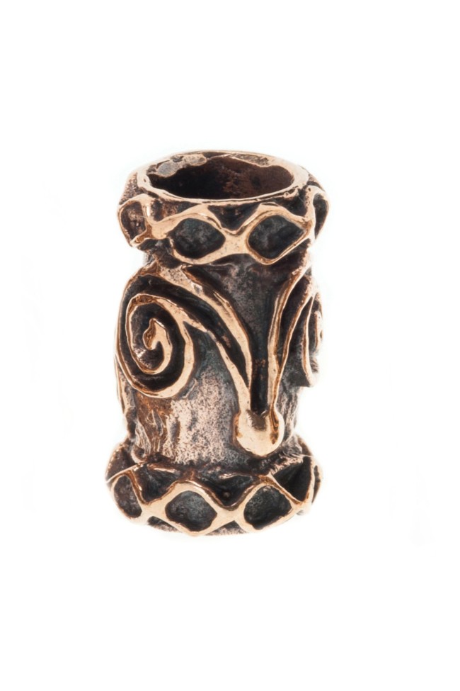 Spiral Beard Bead - Bronze