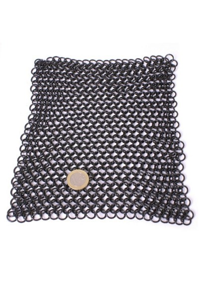 Blackened Steel Chainmail Coif