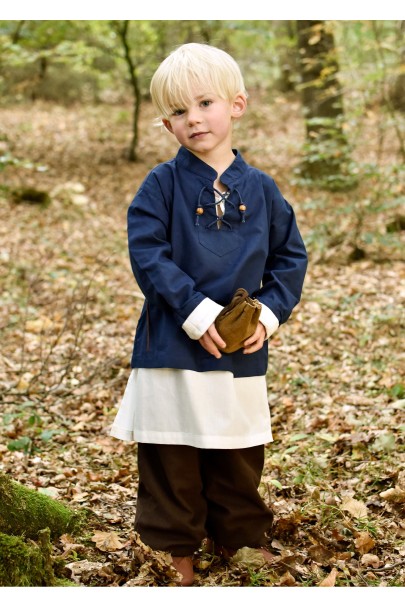 Medieval Shirt Colin for Children, black